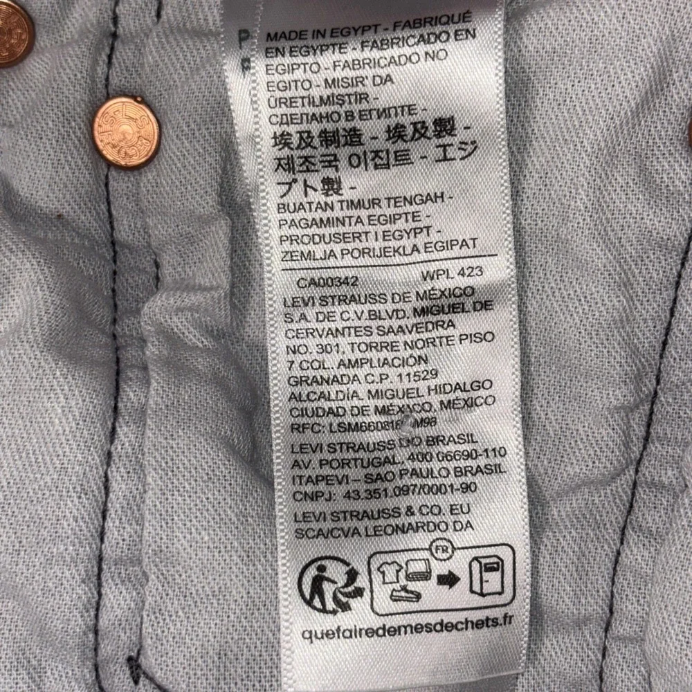 Levis 501 Original Fit Mens 36x34 Gray Acid Wash Straight Leg Button Fly Jeans